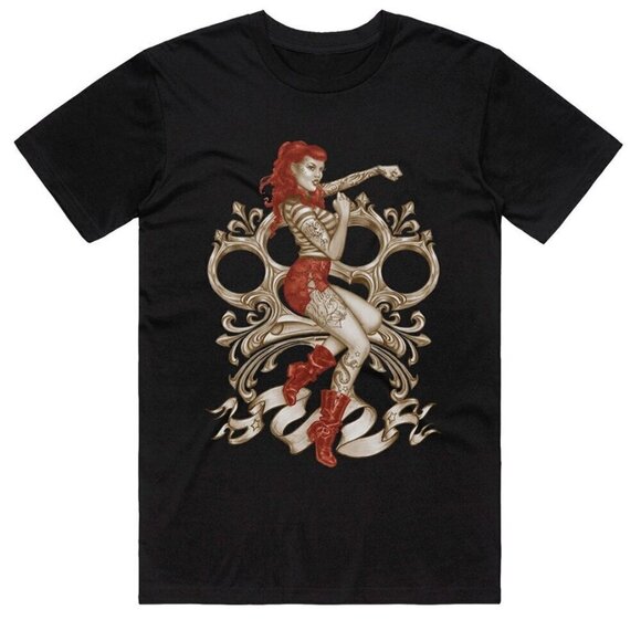 Julia A Other - Alchemy England Bare Knuckle Betty Gothic Graphic Unisex T-Shirt .